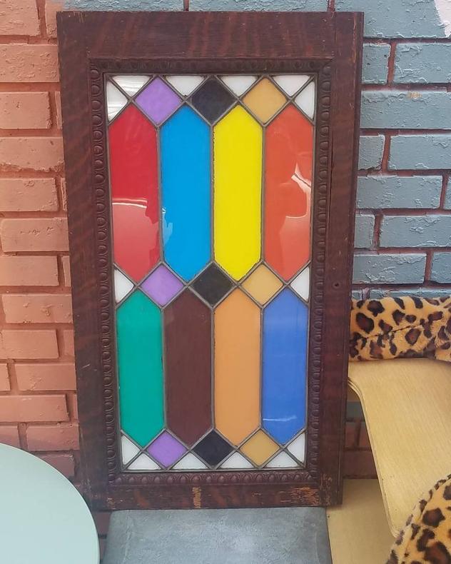 Colorful Leaded glass Panel, 