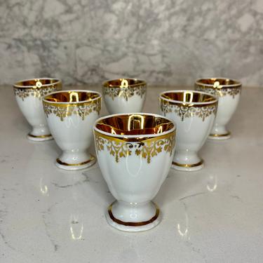 Gold Filigree Egg Cups - Set of 6 