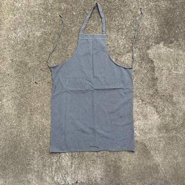 Vintage Hickory Striped Workwear Apron Factory Shop Rustic 