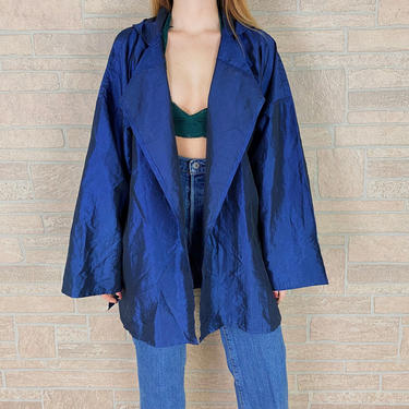 90's Totes Iridescent Lightweight Raincoat Jacket 