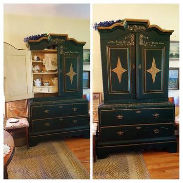 Swedish country cabinet 1808 $2200 