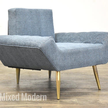 Adrian Pearsall Blue Lounge Chair 