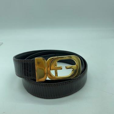 Gucci Dark Brown & Gold Belts