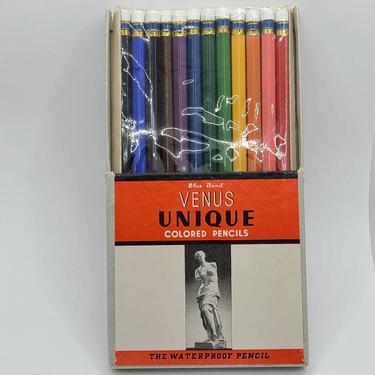 Venus Unique Colored Pencils - Waterproof Pencils - New Never Used - Gift For Artist 