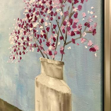 Flowers - Oils on Canvas - signed