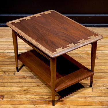 Lane Acclaim Rectangular Side Table End Table - Mid Century Modern Danish Style Walnut Coffee Table 