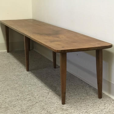 Custom Vintage Solid  Wood Mid Century Modern MCM Table Stand 