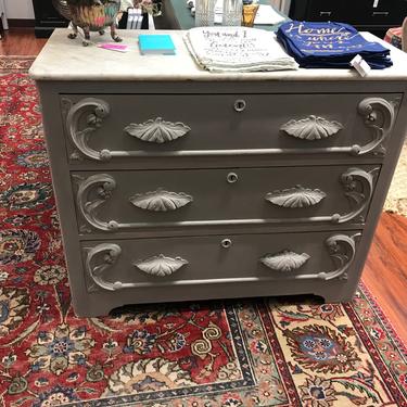 FLASH SALE // Marble Top Chest of Drawers 