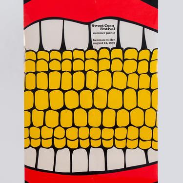 Herman Miller Summer Picnic Sweet Corn Festival Poster by Stephen Frykholm 