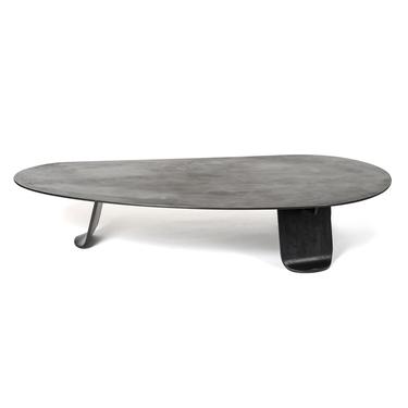 WYETH Chrysalis Table No. 1 in Patinated Steel with Hot Zinc Finish