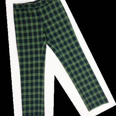 Jean Paul Gaultier green plaid pants