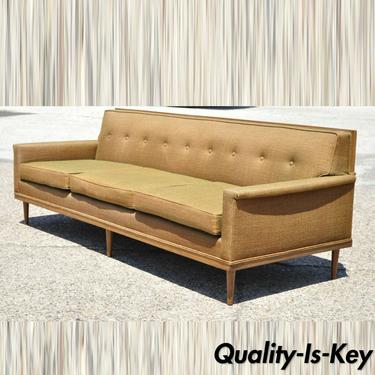 Mid Century Modern Paul McCobb Style Wood Frame Sofa Couch by J.B. Van Sciver