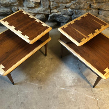 mid century end table Lane end table mid century step table a pair 