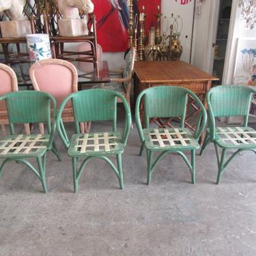 Mid Century Modern Wicker Chairs
