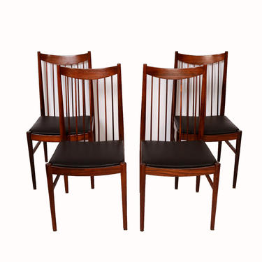 Arne Vodder Rosewood 4-Dining Chairs made by Sibast Denmark c 1960 