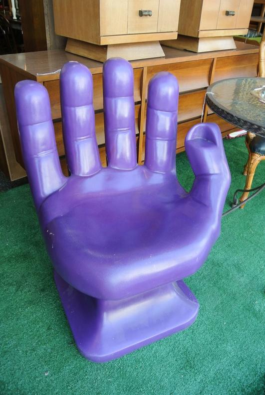 Purple hand chair. $295