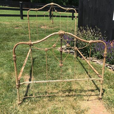 Antique French Country Double Iron Bed