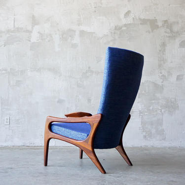 Adrian Pearsall Wingback Lounge Chair 