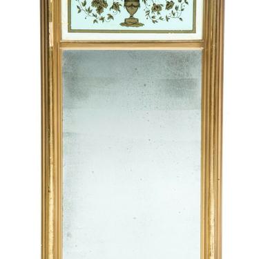 Antique American Federal Mirror | Gilt Frame w/Reverse Glass