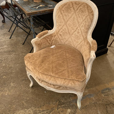 Antique French Chair Velvet 