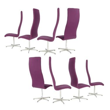 Set of 8 High Back 'Oxford' Chairs