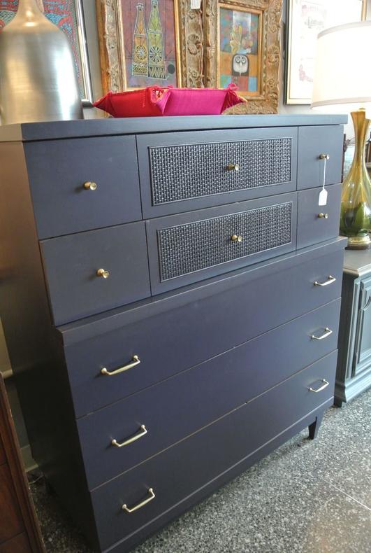 Navy painted chest. $550