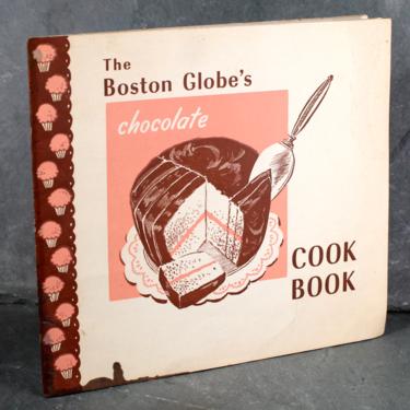 RARE! The Boston Globe's Chocolate Cookbook, 1955 Vintage Promotional Cookbook - Boston, Massachusetts | FREE SHIPPING 