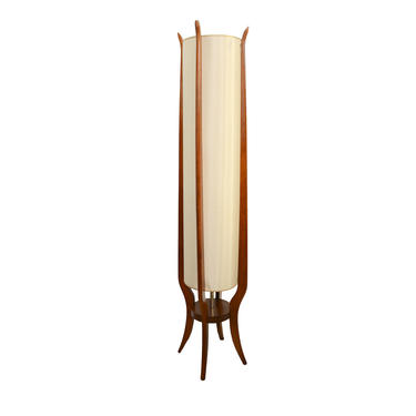Wood Floor Lamp Modeline Huge Mid Century Modern Lamp Adrian Pearsall Style 