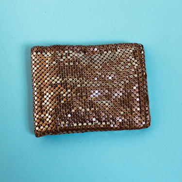 Vintage Gold Mesh Wallet 4' x 3&amp;quot; 