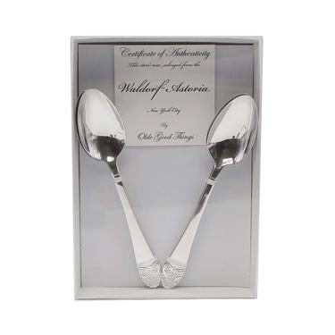 New Silver Plated Waldorf Astoria Art Deco Tablespoon Gift Set