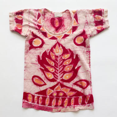 1970s Batik India Cotton T-Shirt 