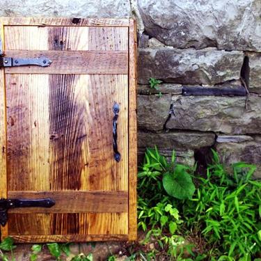 Rustic Cottage Chic Medicine Cabinet  from Reclaimed Wood 