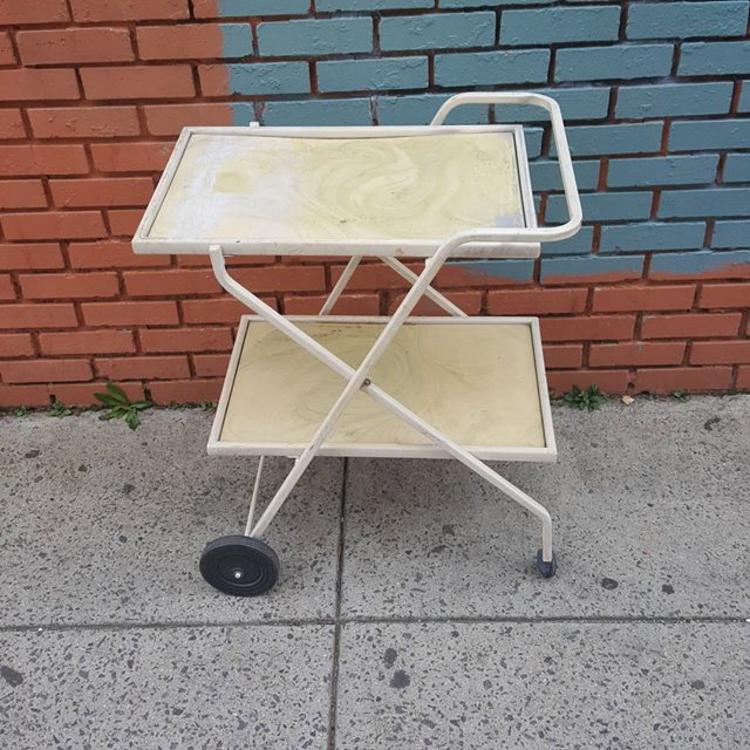 Metal Framed Tea Cart, $75.