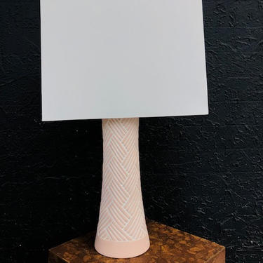Pink Southwestern Plaster Table Lamp