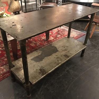 Steel Plate Console Table