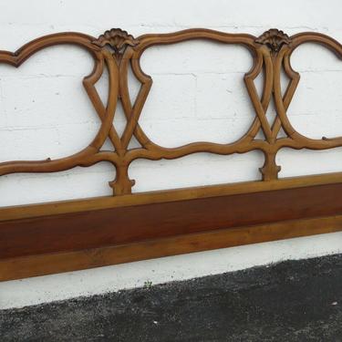 French Carved Solid Cherry King Size Headboard 2491