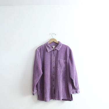 Lavender 90s Corduroy Shirt 