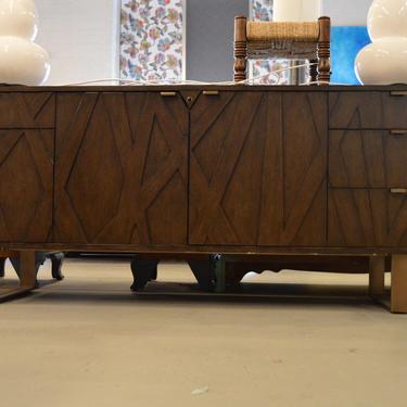 New Entertainment console - low modern buffet table metal legs- Item#1200 