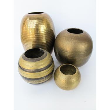 Gorgeous Vintage Brass Vases - Assorted Sizes and Styles (Sold Separately) 