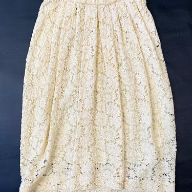 1980's Donna Karen Lace Skirt
