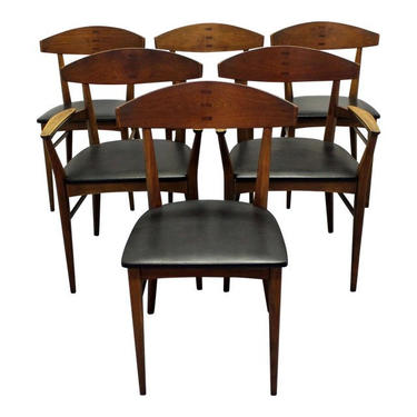 Set of 6 Mid-Century Modern Paul McCobb 'Component' Walnut Dining Chairs 272-72 