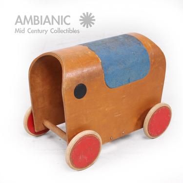 European 1950s Elephant Toy Car , Mid Century Period 
