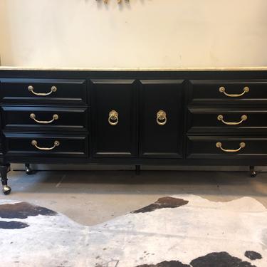 Marble Top Dresser By Stylishpatina, Black Marble Top Dresser