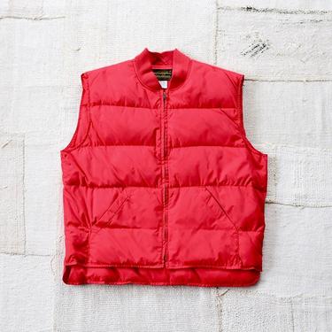 Vintage Red Eddie Bauer Puffer Vest | Puff PUff Eddie Bauer Down Style 