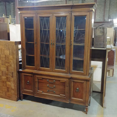 Vintage Breakfront China Cabinet by Thomasville