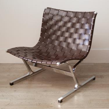 Mid-century Ross Littell for ICF de Padova Laur Leather Lounge Chair c.1960