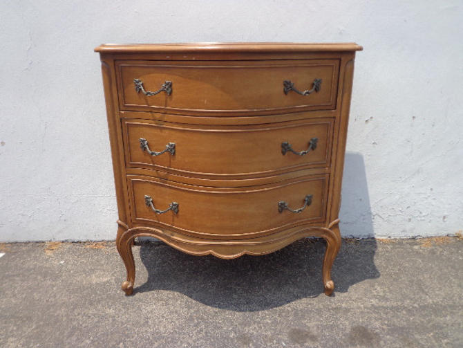 Drexel Touraine French Provincial Bombe Chest Neoclassical Custom Furniture Dresser Console Bedroom Shabby Chic Wood CUSTOM PAINT AVAIL 