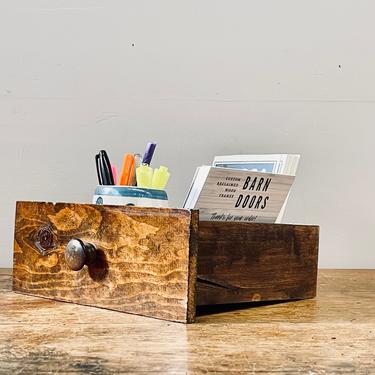 Vintage Wooden Drawer with Window | Display Bin | Decorative Storage Box | Bedside Organizer | Wood Trinket Box | Shadow Box | Small Storage 