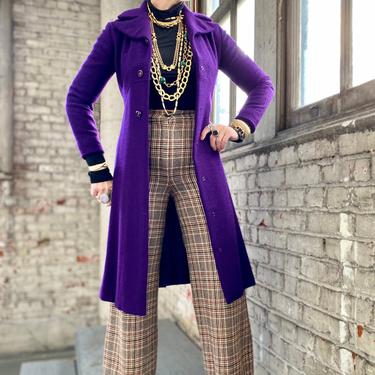 Vintage Purple Wool Coat 