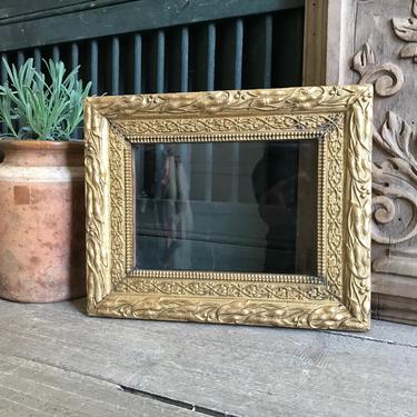 French Gesso Wood Frame, Gold Gilt, Chateau Wall Decor 
